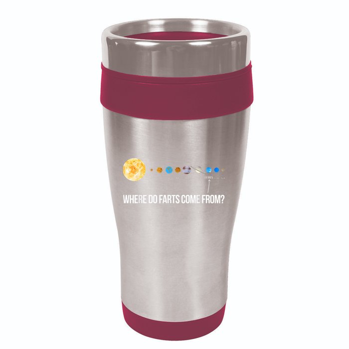 Where Do Farts Come From Uranus Funny Universe 16oz Travel Tumbler