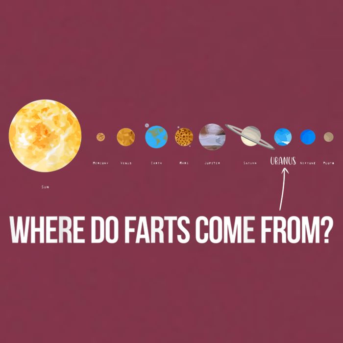 Where Do Farts Come From Uranus Funny Universe 16oz Travel Tumbler