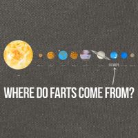 Where Do Farts Come From Uranus Funny Universe Cotton Canvas Backpack