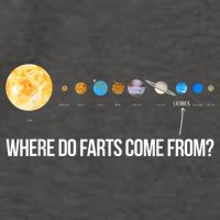 Where Do Farts Come From Uranus Funny Universe Vector Backpack