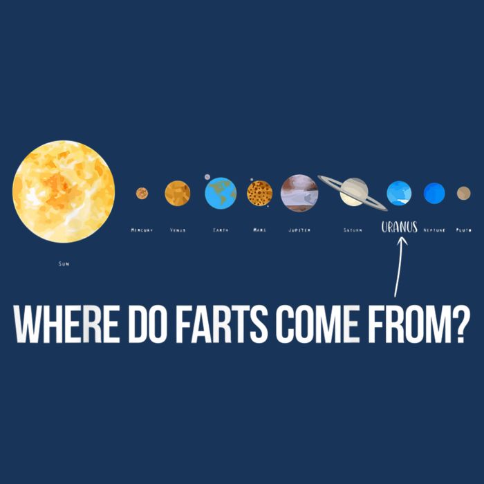 Where Do Farts Come From Uranus Funny Universe Infant Baby Jersey Bodysuit