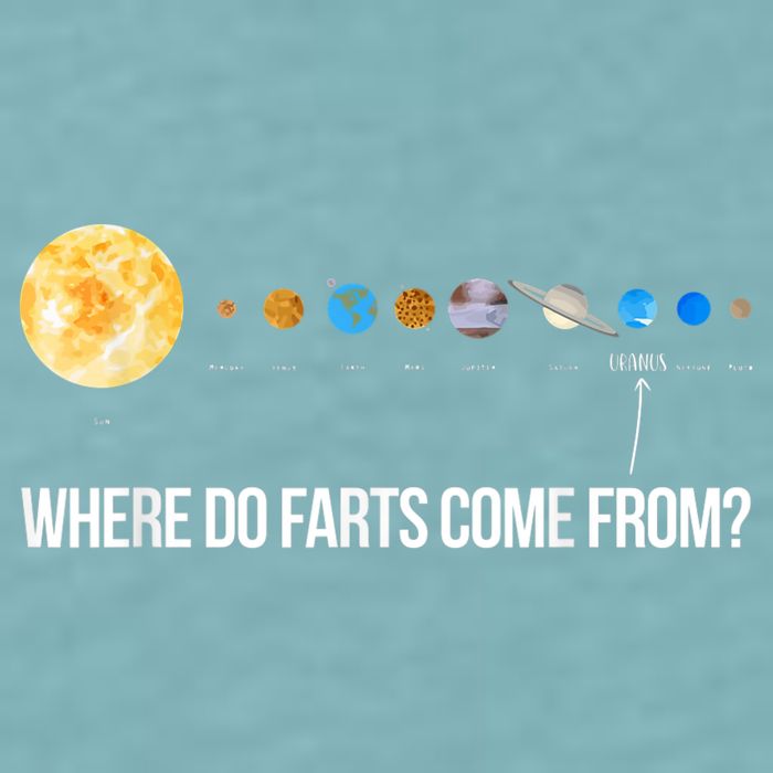 Where Do Farts Come From Uranus Funny Universe Sueded Cloud Jersey T-Shirt
