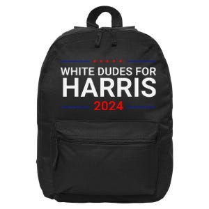 White Dudes For Harris 16 in Basic Backpack