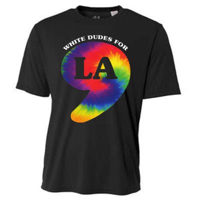 White Dudes For Kamala Harris Comma La Tie Die Cooling Performance Crew T-Shirt