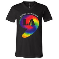 White Dudes For Kamala Harris Comma La Tie Die V-Neck T-Shirt