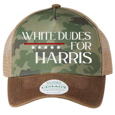 White Dudes For Kamala Harris 2024 Legacy Tie Dye Trucker Hat