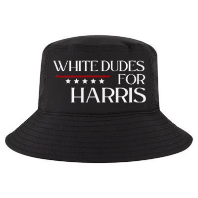 White Dudes For Kamala Harris 2024 Cool Comfort Performance Bucket Hat