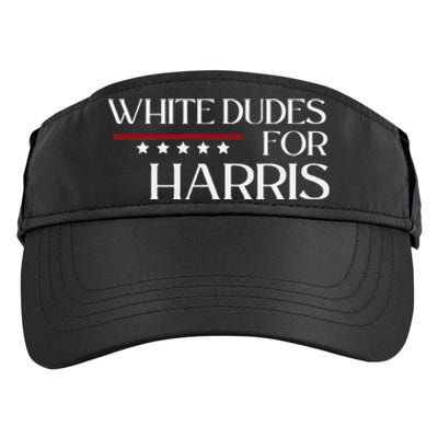 White Dudes For Kamala Harris 2024 Adult Drive Performance Visor