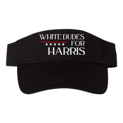 White Dudes For Kamala Harris 2024 Valucap Bio-Washed Visor