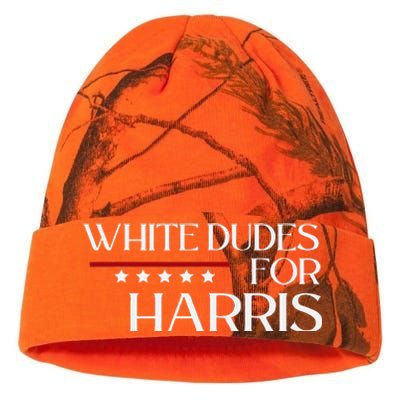 White Dudes For Kamala Harris 2024 Kati Licensed 12" Camo Beanie