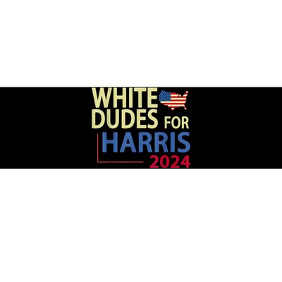 White Dudes For Kamalaharris 2024 President Bumper Sticker