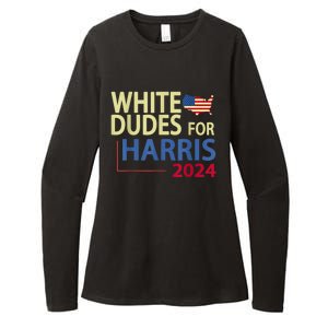 White Dudes For Kamalaharris 2024 President Womens CVC Long Sleeve Shirt