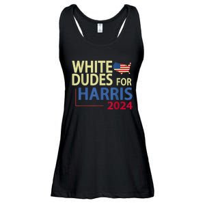 White Dudes For Kamalaharris 2024 President Ladies Essential Flowy Tank