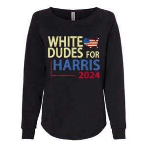 White Dudes For Kamalaharris 2024 President Womens California Wash Sweatshirt