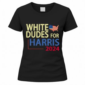 White Dudes For Kamalaharris 2024 President Women's T-Shirt