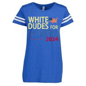 White Dudes For Kamalaharris 2024 President Enza Ladies Jersey Football T-Shirt