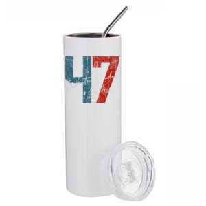 White Dudes For Harris Kamala Harris 2024 47th President Kamalaharris Stainless Steel Tumbler