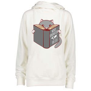 World Domination For Cats Ruler Collection Cute Gift Womens Funnel Neck Pullover Hood