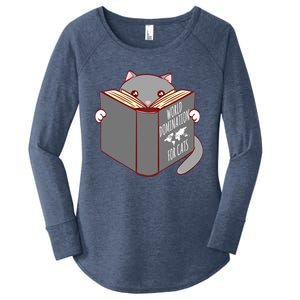 World Domination For Cats Ruler Collection Cute Gift Women's Perfect Tri Tunic Long Sleeve Shirt