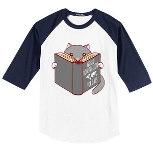 World Domination For Cats Ruler Collection Cute Gift Baseball Sleeve Shirt