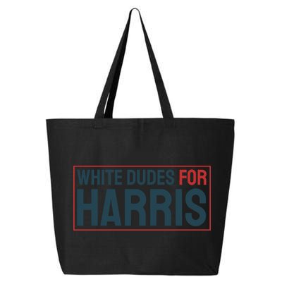 White Dudes For Harris 2024 25L Jumbo Tote