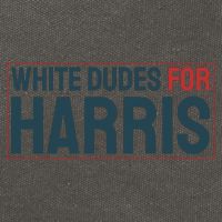 White Dudes For Harris 2024 Cotton Canvas Backpack