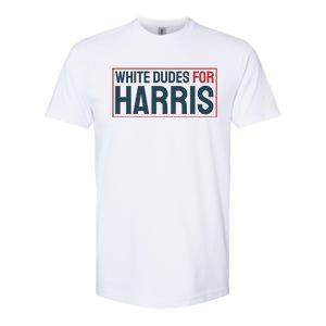 White Dudes For Harris 2024 Softstyle CVC T-Shirt