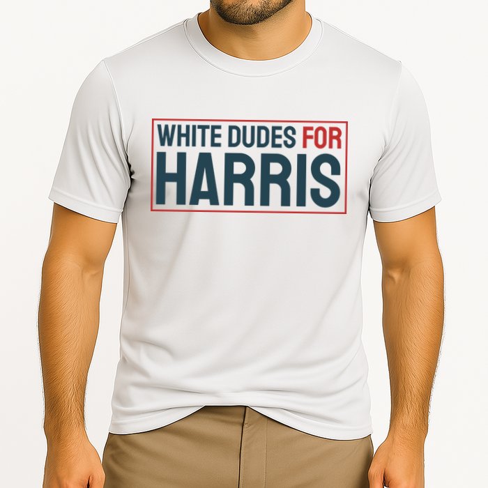 White Dudes For Harris 2024 Cooling Performance Crew T-Shirt