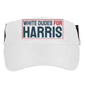 White Dudes For Harris 2024 Adult Drive Performance Visor