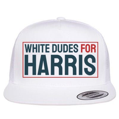 White Dudes For Harris 2024 Flatbill Hat