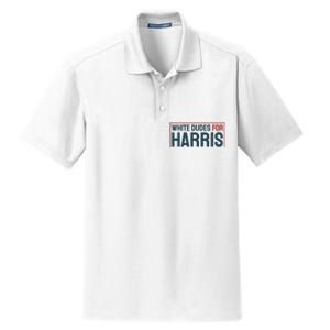 White Dudes For Harris 2024 Dry Zone Grid Polo