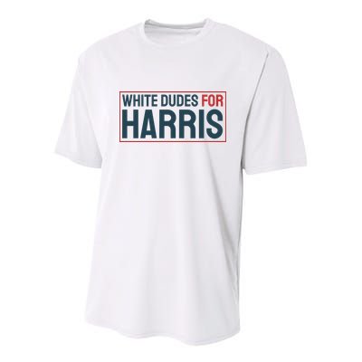 White Dudes For Harris 2024 Youth Performance Sprint T-Shirt