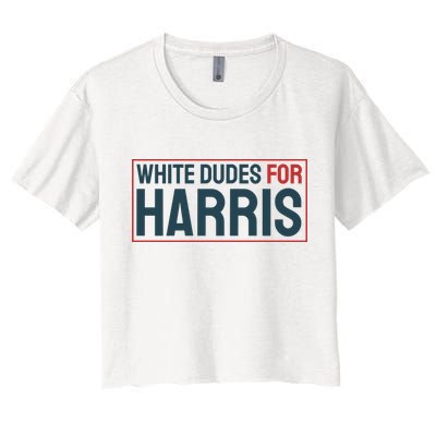 White Dudes For Harris 2024 Crop Top
