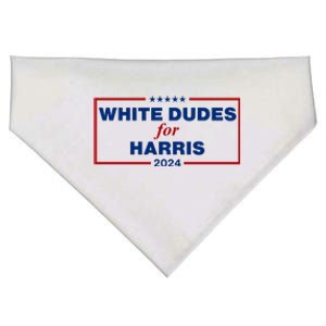 White Dudes For Harris 2024 USA-Made Doggie Bandana