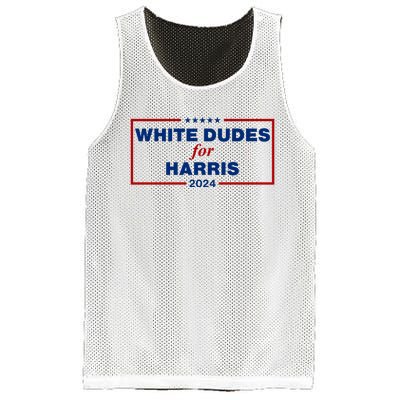 White Dudes For Harris 2024 Mesh Reversible Basketball Jersey Tank