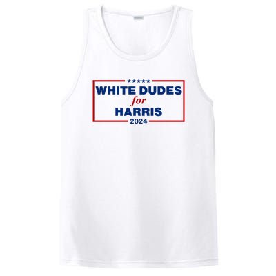 White Dudes For Harris 2024 PosiCharge Competitor Tank