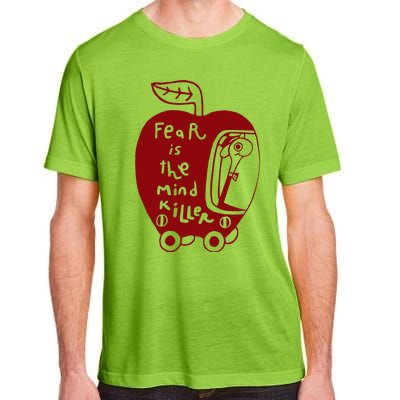 Wormy Dune Funny Apple Graphic Adult ChromaSoft Performance T-Shirt