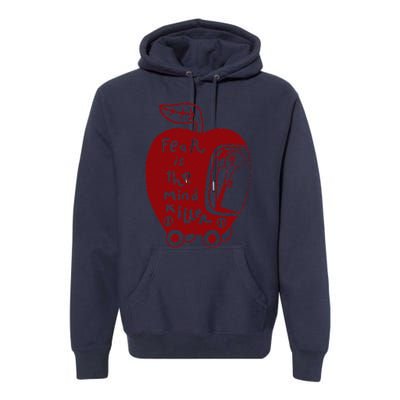 Wormy Dune Funny Apple Graphic Premium Hoodie