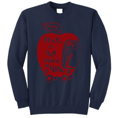 Wormy Dune Funny Apple Graphic Tall Sweatshirt