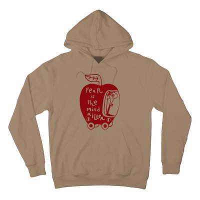 Wormy Dune Funny Apple Graphic Hoodie