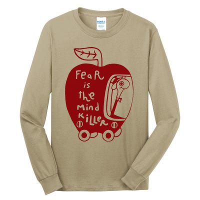 Wormy Dune Funny Apple Graphic Tall Long Sleeve T-Shirt