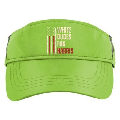 White Dudes For Kamala Harris 2024 For President Election Kamalaharris Adult Drive Performance Visor