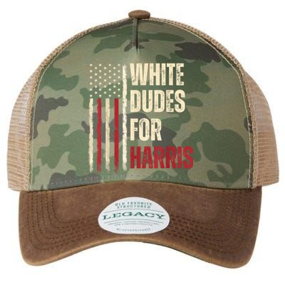 White Dudes For Kamala Harris 2024 For President Election Kamalaharris Legacy Tie Dye Trucker Hat