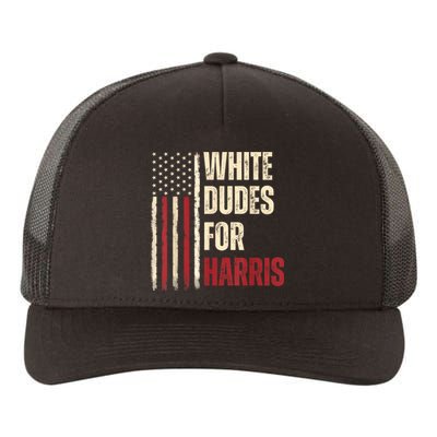 White Dudes For Kamala Harris 2024 For President Election Kamalaharris Yupoong Adult 5-Panel Trucker Hat