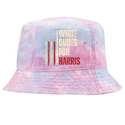 White Dudes For Kamala Harris 2024 For President Election Kamalaharris Tie-Dyed Bucket Hat