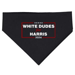 White Dudes For Harris 2024 USA-Made Doggie Bandana