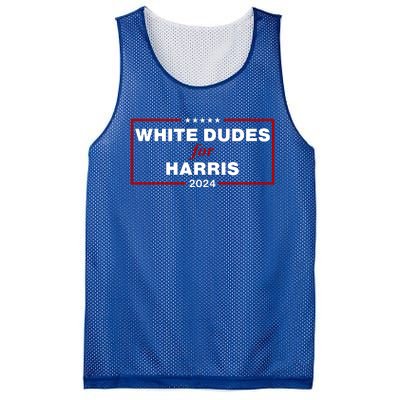 White Dudes For Harris 2024 Mesh Reversible Basketball Jersey Tank