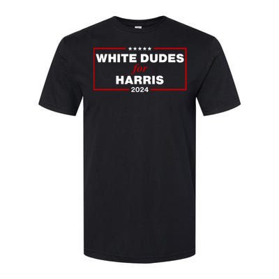 White Dudes For Harris 2024 Softstyle CVC T-Shirt