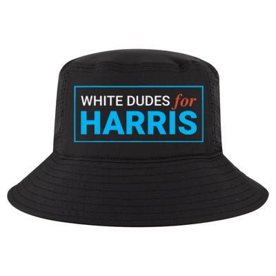 White Dudes For Kamala Harris 2024 President Cool Comfort Performance Bucket Hat