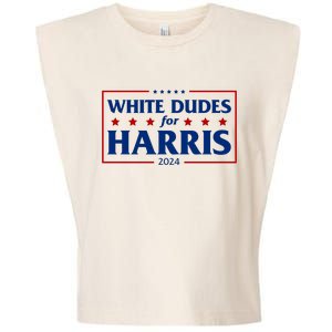 White Dudes For Harris 2024 Garment-Dyed Women's Muscle Tee